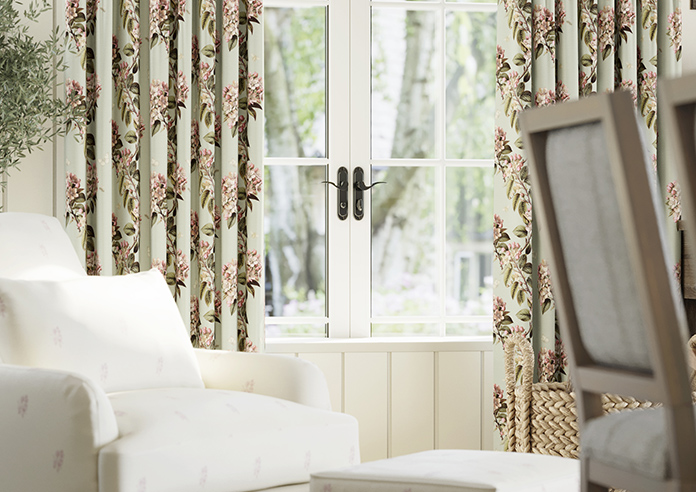 Upton, Aprils Bloom Bud Green - Made to Measure Curtains - Image 5